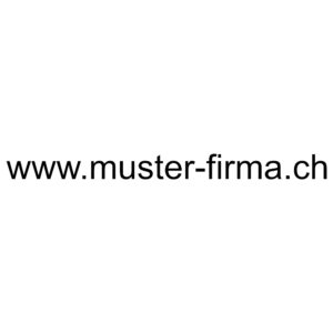 1-zeilige Domainaufkleber